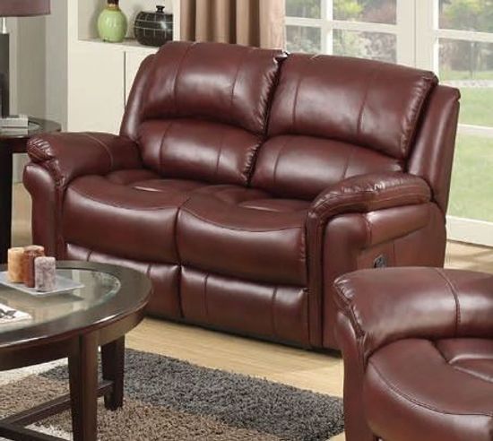 Burgundy leather sofa hotsell